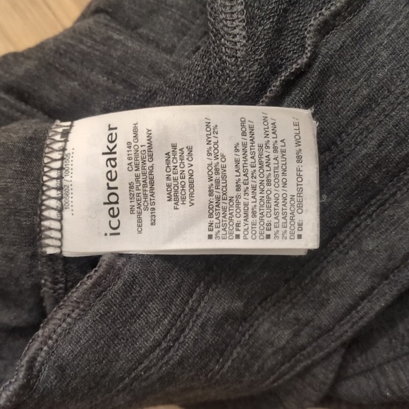 Pristine Icebreaker Crush Women's Merino Wool Jogger Charcoal Gray Size Small - Picture 6 of 11